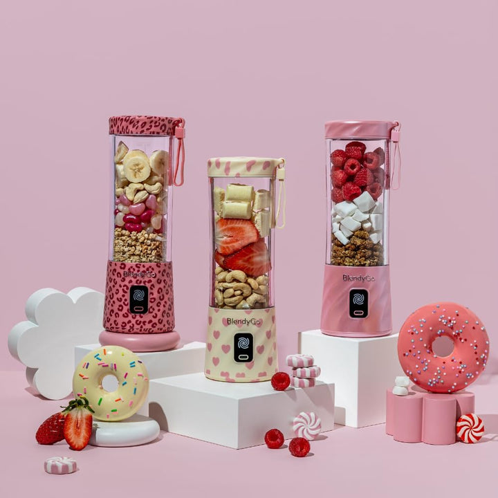 BlendyGo 3 Tragbarer Mixer, Blender, Mini Standmixer, 550 ml, Smoothie maker, Mixer smoothie maker t