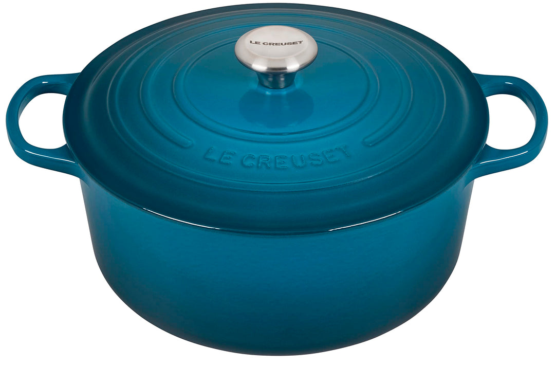 Le Creuset Signature Gusseisen-Bräter mit Deckel, Ø 28 cm, Rund, Für alle Herdarten und Induktion ge