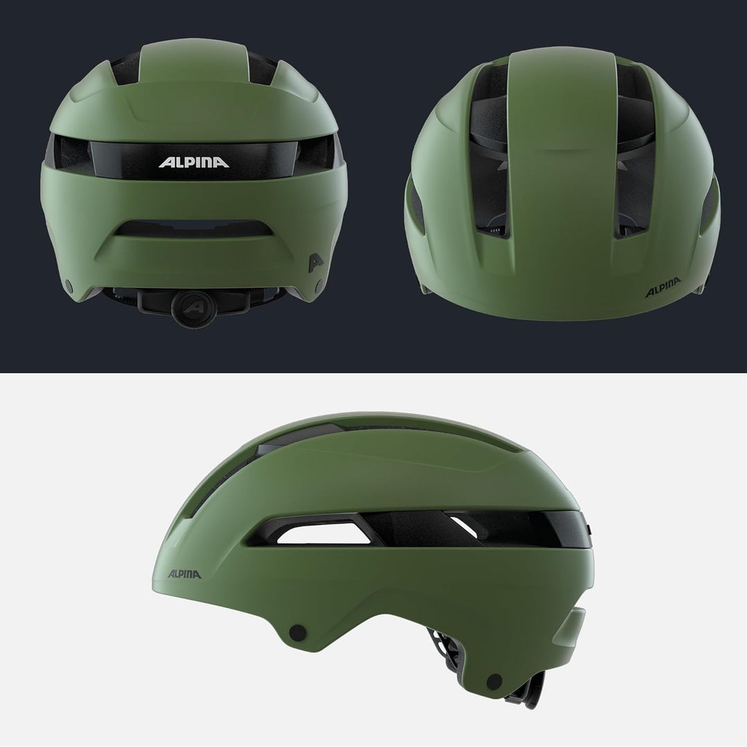 ALPINA SOHO - Extrem Robuster, Leichter & Individuell Anpassbarer Urban Fahrradhelm Für Erwachsene o