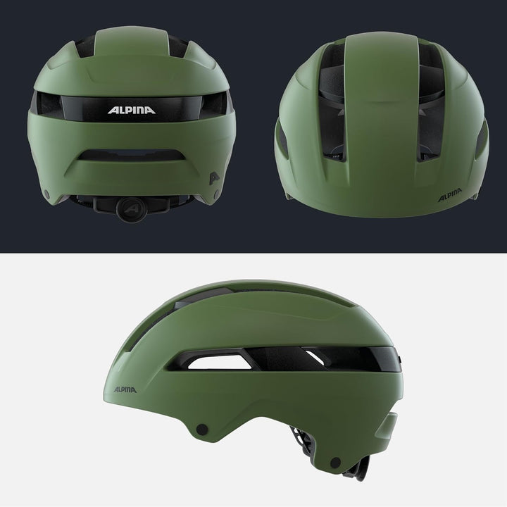 ALPINA SOHO - Extrem Robuster, Leichter & Individuell Anpassbarer Urban Fahrradhelm Für Erwachsene o