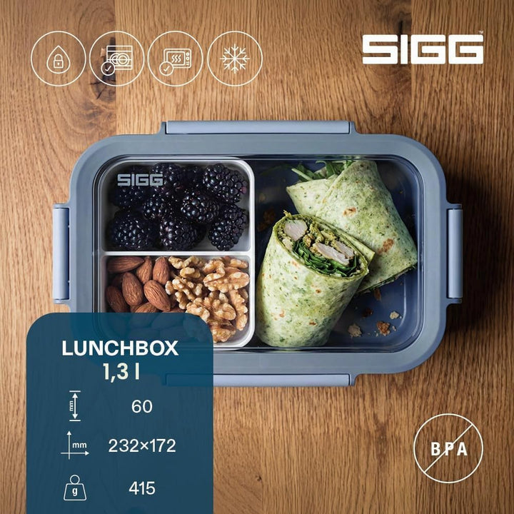 Sigg - NIMO Lunchbox L - Auslaufsicher - Trenner - Mikrowellen- &amp; Spülmaschinengeeignet - BPA-frei -