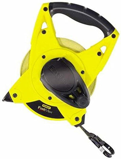 Stanley FatMax Rahmenbandmass Fiberglas (60 m Länge, 19 mm Breite, beweglicher Endhaken, Genauigkeit