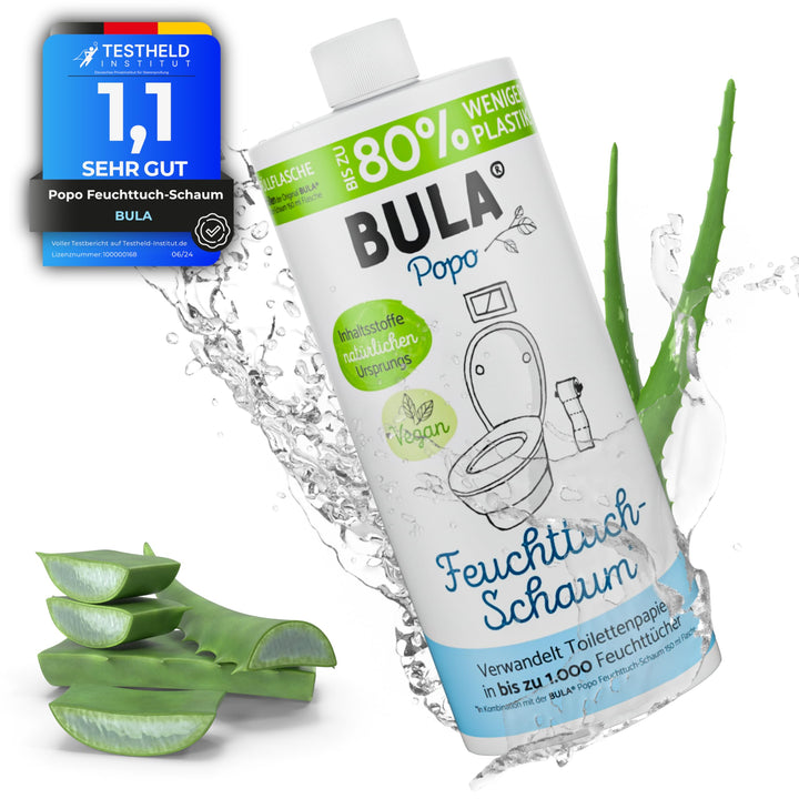 BULA® Popo NACHFÜLL-Flasche (750 ml) NUR ZUM AUFFÜLLEN unserer 150 u. 50 ml-Flasche! | ersetzt bis z