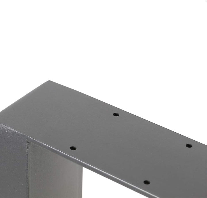 Melko 2er Set Tischbeine aus Stahl 70 x 72 cm Tischkufen Vierkantrohr Tischuntergestell Möbelbeine E