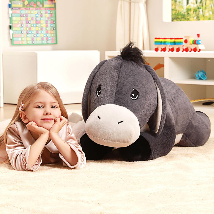 IKASA Gross Esel Kuscheltier Riesen Stofftier,86cm Gross Plüschtier Riesige Plüsch Spielzeug,Geschen