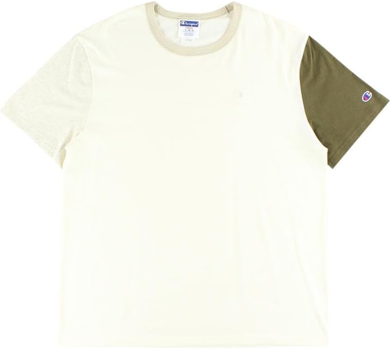 Champion Herren Classic Jersey T-Shirt XXL Cremefarben / Hellbeige / Gebrochenes Weiss, XXL Cremefar