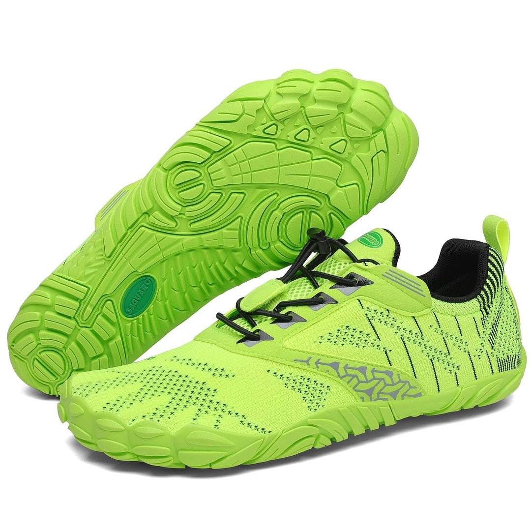 SAGUARO Unisex Barfussschuhe Damen Minimalistische Fitnessschuhe Herren Outdoor Wanderschuhe Trailla