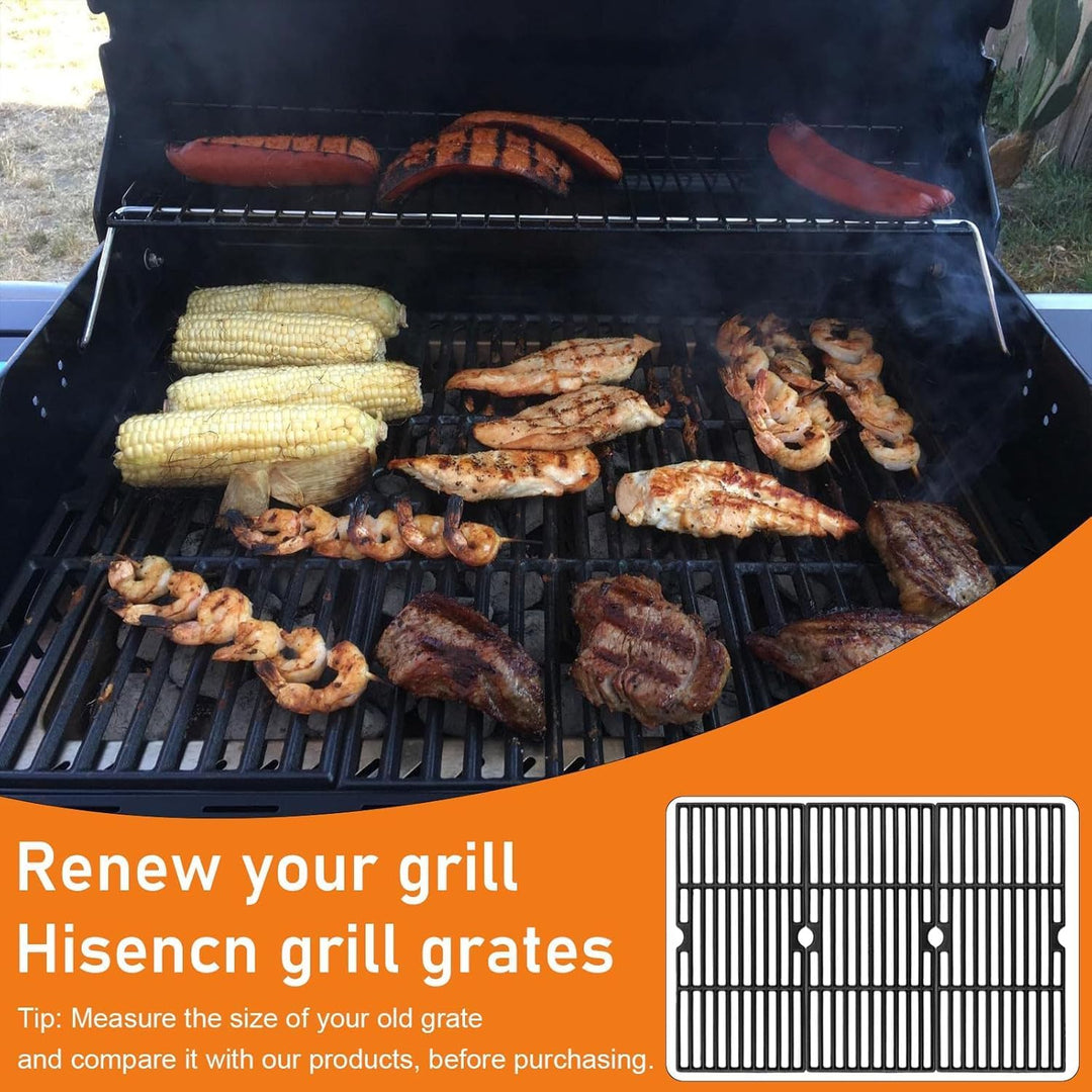 GRISUN Grillroste für Charbroil Advantage 4 Brenner 463344116 463343015 463344015, Gas2coal 46334051