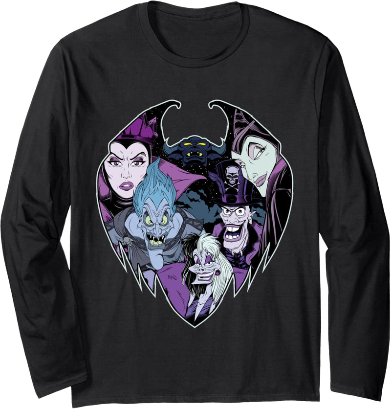 Disney Villains Evil Crew Langarmshirt