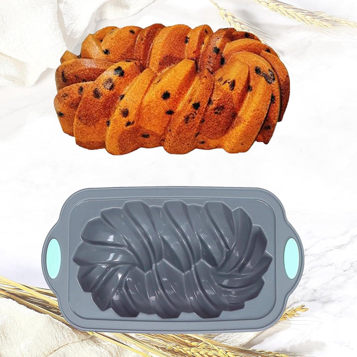 Tongjude 4 Stück Silikon-Hackbratenform zum Backen von Brot, Antihaft-Backofen-Brotform, perfekt für