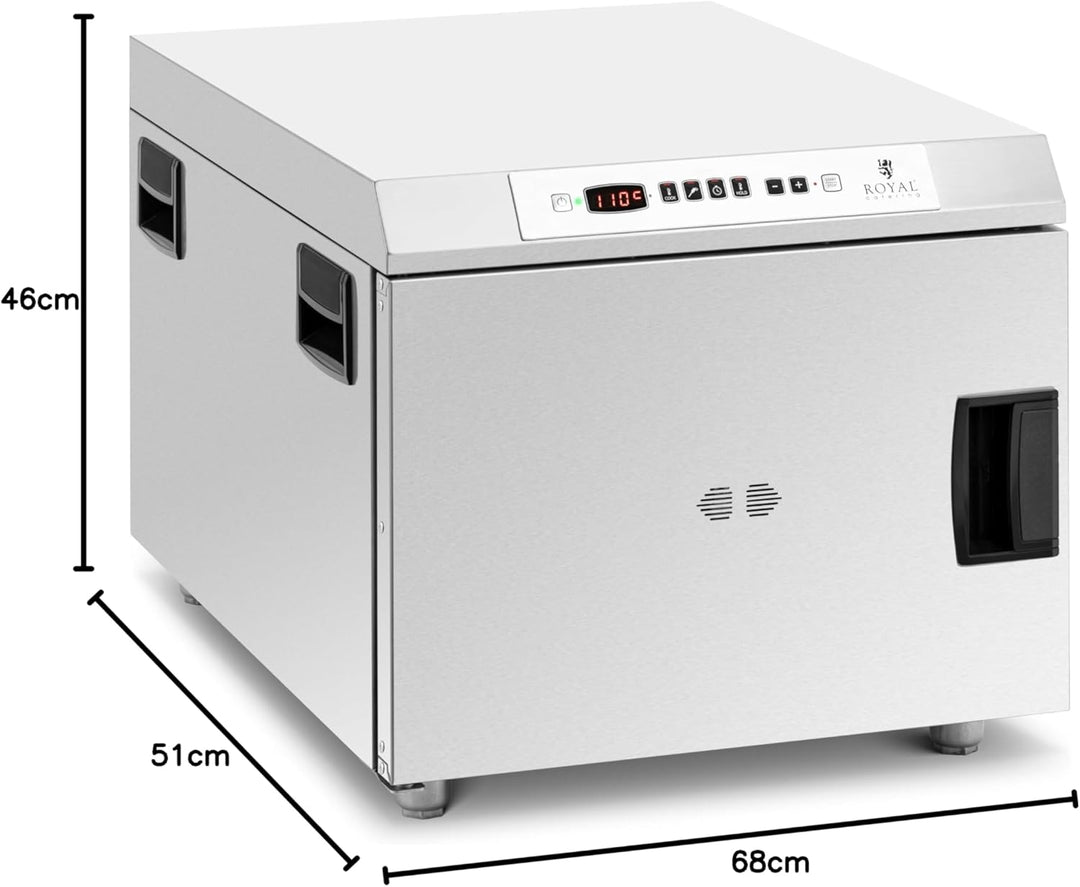 Royal Catering RCSCO-01 Niedertemperaturgarer GN1/1 30-110 °C Timer Temperaturfühler Edelstahl Niede