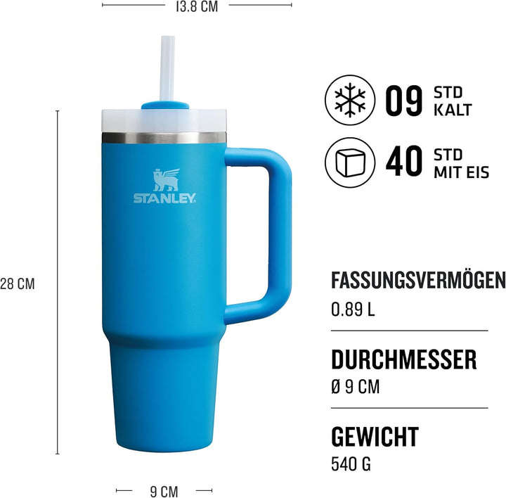 Stanley Quencher H2.0 Flowstate Trinkflasche Mit Strohhalm - Thermobecher Kühlt 9-11 Stunden - 40-48