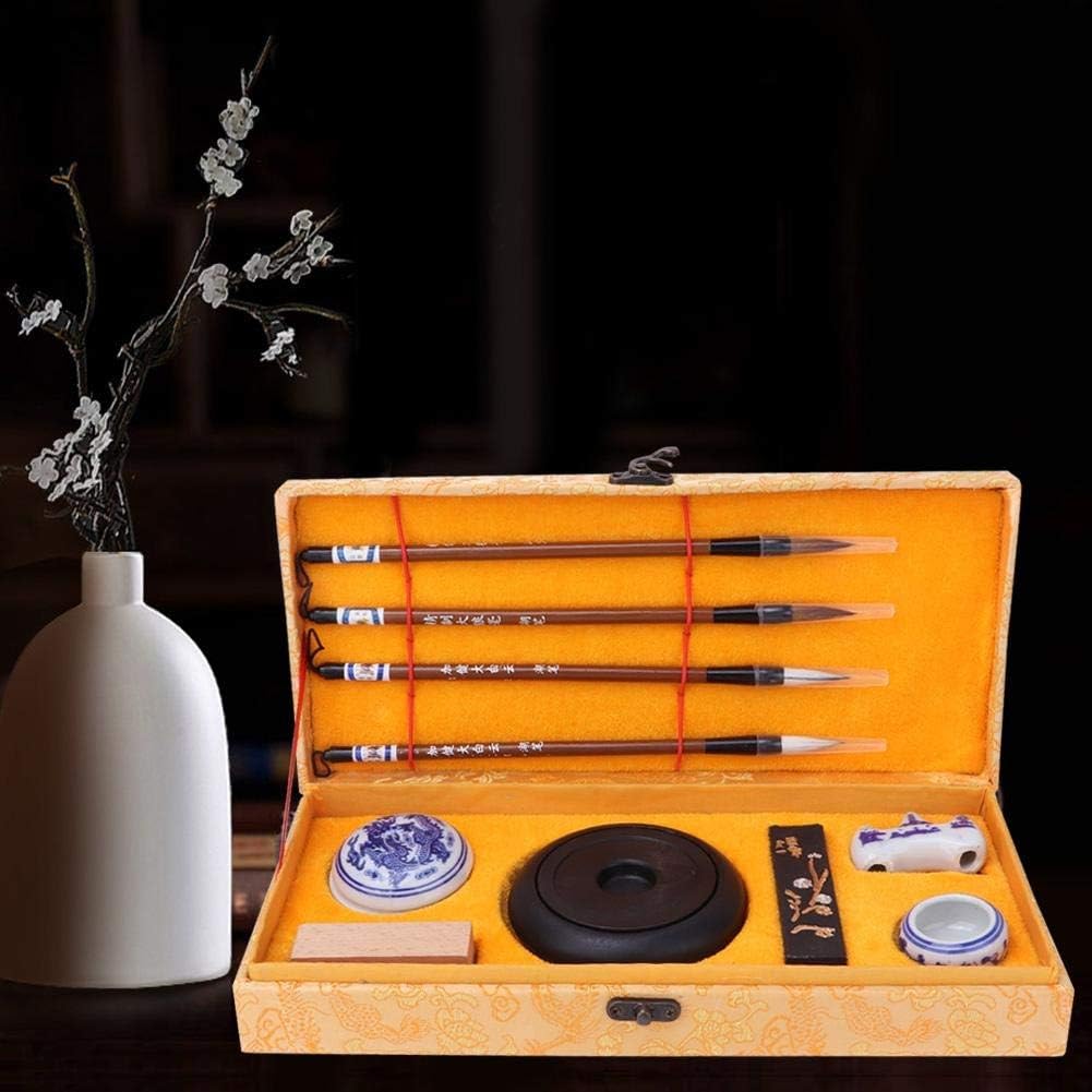 MAGT Kalligraphie-Set, Kalligraphie Stifte-Set Chinesische Traditionelle Pinsel Vier Schätze der Stu