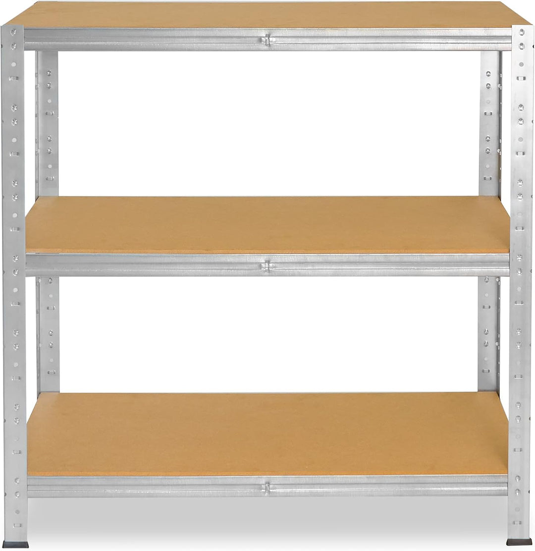 shelfplaza® 90x110x40cm HOME Schwerlastregal verzinkt/Metallregal mit 3 Böden/Kellerregal Metall, Ga