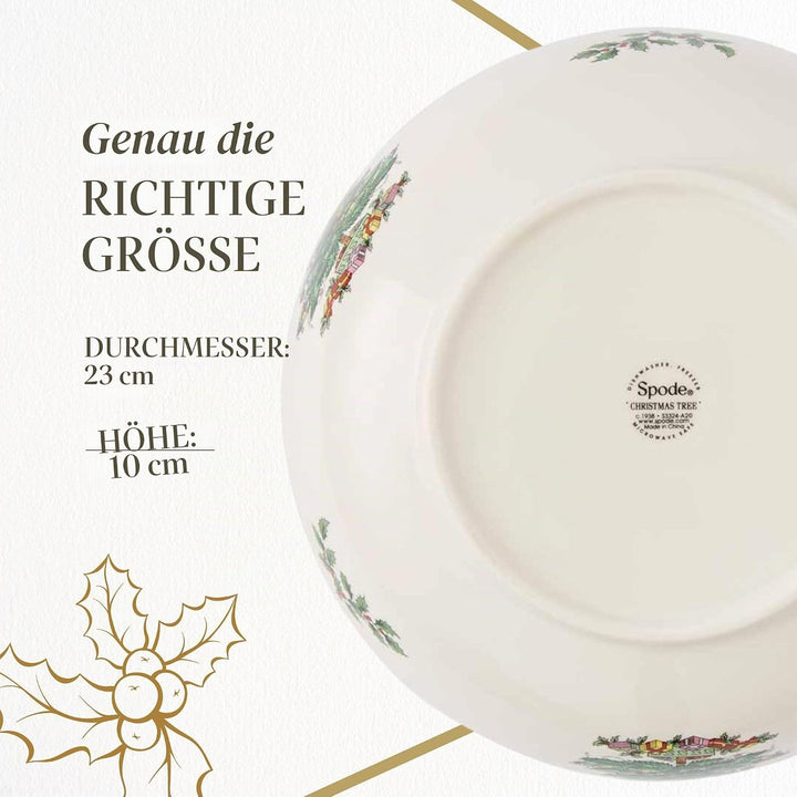 Spode Servierschale, Keramik, Mehrfarbig