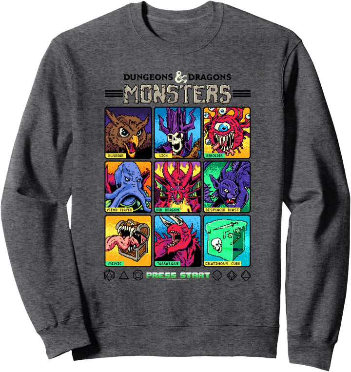 Dungeons &amp; Dragons Wizards of the Coast Monster Select Menu Sweatshirt