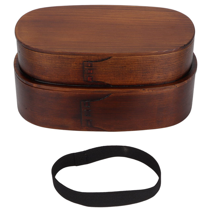 Bento-Lunchbox, 2-lagige Japanische Bento-Box aus Holz, Lebensmittelbehälter, Isolierung, Lunchbox,