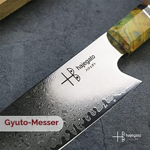 hajegato Gyuto Hajegato Einzigartiger einzigartiger Griff Professionelles 25,4 cm japanisches Kochme