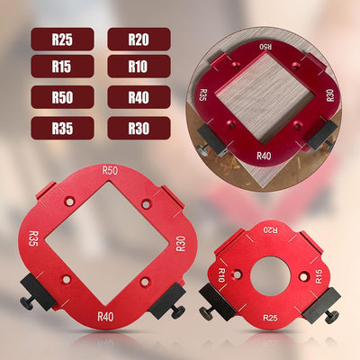 Runde Eckradius-Schablonen, Aluminiumlegierung, Holzbearbeitung, Router Tisch, Eckradius, Vorrichtun