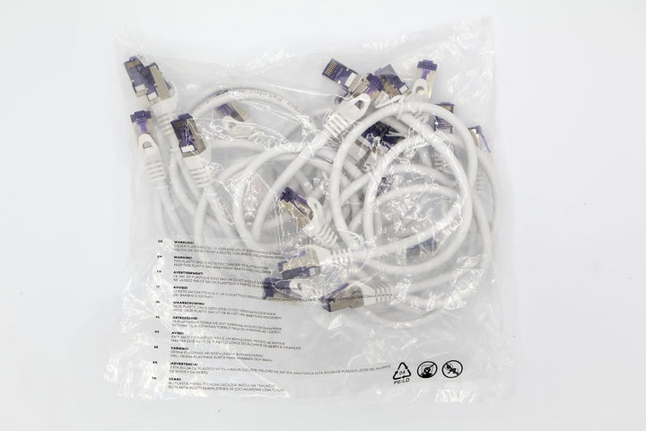 1aTTack.de 10x 0.5 M CAT7 Netzwerkkabel - 10 Gigabit - RJ45 Patchkabel Ethernet Kabel (SFTP PIMF LSZ