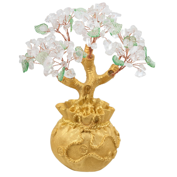 Nupuyai Bergkristall Kristall Baum Feng Shui Edelstein Baum, Glücksbaum, Geldbaum Geschenk, Hochzeit