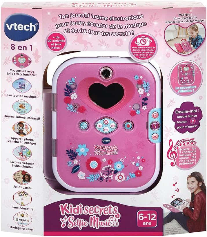 VTech 80-541905 Ordinateur Elektronisches Journal, Rose, M