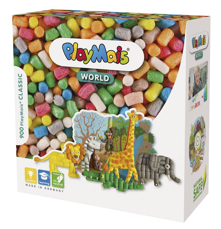 PlayMais WORLD Jungle Bastel-Set für Kinder ab 3 Jahren | Circa 1000, Vorlagen & Anleitungen zum Bas