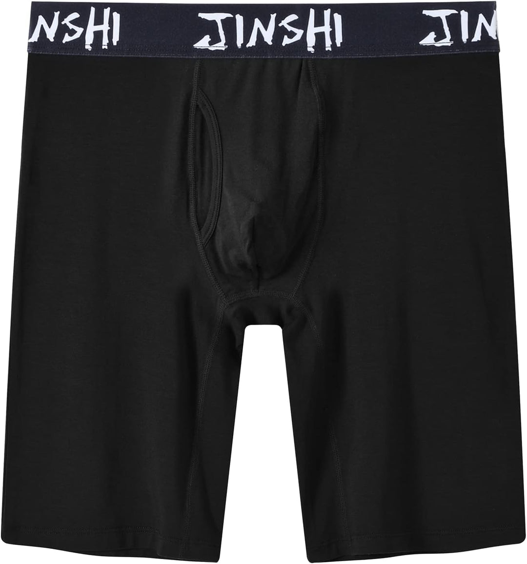 JINSHI Herren Boxershorts Extra Langes Beine Unterhosen Weich Bambus Retroshorts Passform Trunks Unt
