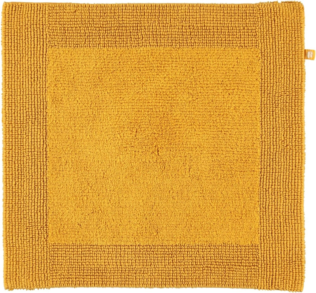 RHOMTUFT Prestige Badvorleger, 100% Baumwolle, 348 Curry, 60 x 60 cm, WC-Vorleger ohne Passform 60 x