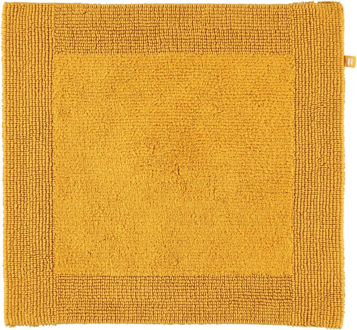 RHOMTUFT Prestige Badvorleger, 100% Baumwolle, 348 Curry, 60 x 60 cm, WC-Vorleger ohne Passform 60 x