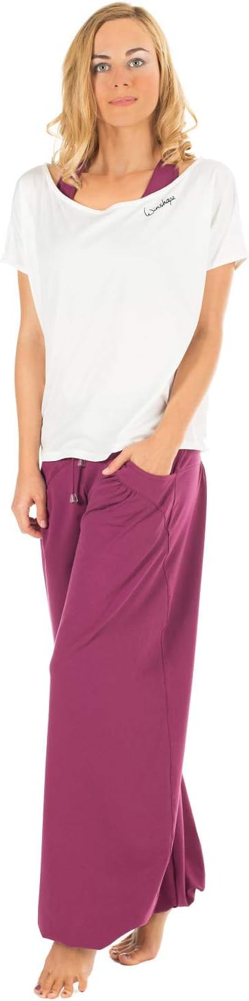 WINSHAPE Damen Trainingshose Dance Fitness Freizeit Sport XXL Berry-love, XXL Berry-love