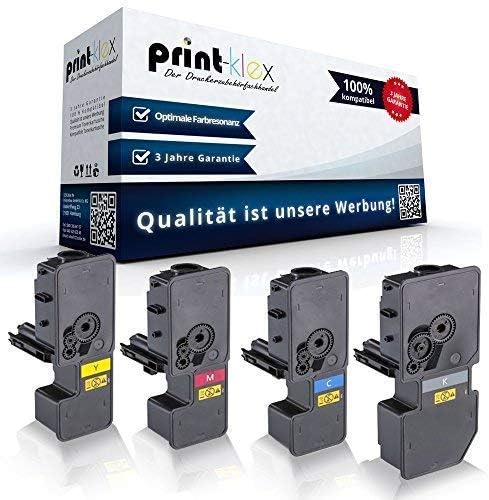 4X Print-Klex Tonerkartuschen kompatibel für Kyocera ECOSYS M5521cdn ECOSYS M5521cdw ECOSYS P5021 EC