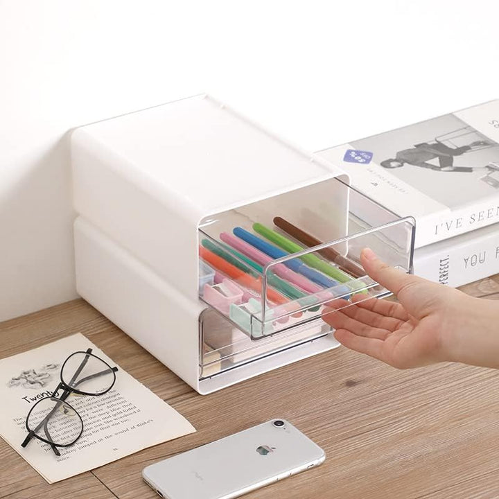 3 Stück Schubladen Organizer Box Schubladenbox Stapelbar Schubladenboxen Organizer Schublade Schreib
