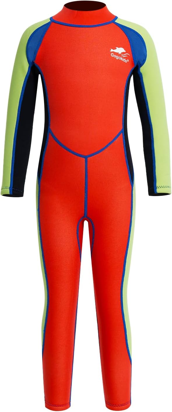 Gogokids Kinder Neoprenanzüge - Jungen Mädchen Rash Guard Einteiler Thermische Badeanzüge 2.5mm Neop