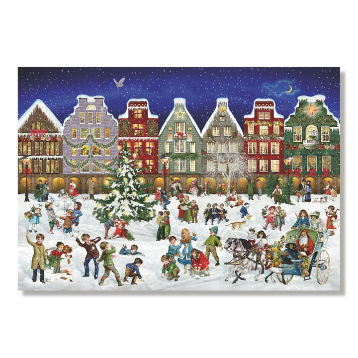 Puzzle-Adventskalender – Winterabend in der Stadt, Kalender
