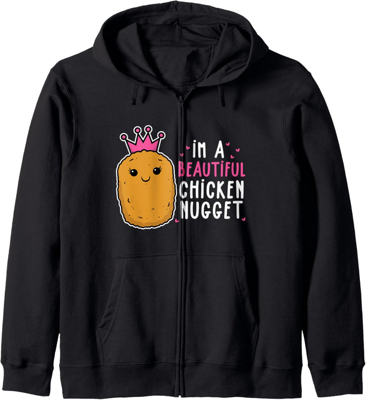 Lustige schöne Chicken Nuggets Frauen Männer Kinder Kapuzenjacke