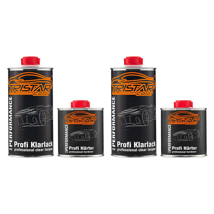 TRISTARcolor 1,5 Liter 2K Klarlack Autolack matt HS incl. Härter