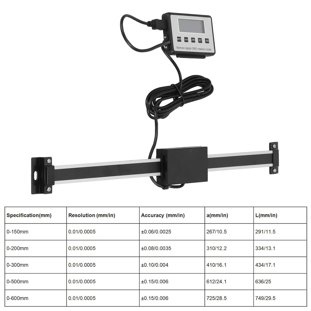 Metrische Imperial Linears Skala mit Digitalem Display für Drehmaschinen -Lineal mit Magnetischem Rü