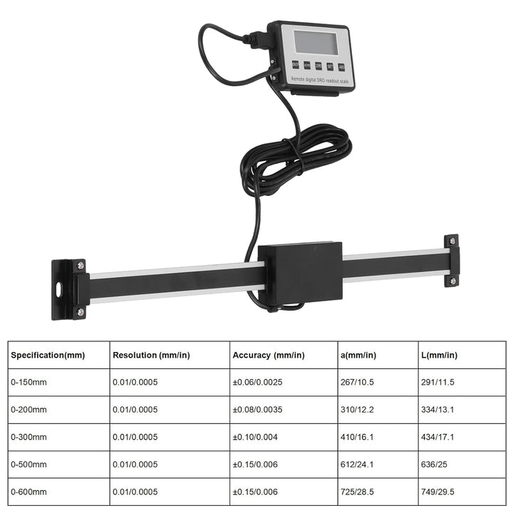 Metrische Imperial Linears Skala mit Digitalem Display für Drehmaschinen -Lineal mit Magnetischem Rü