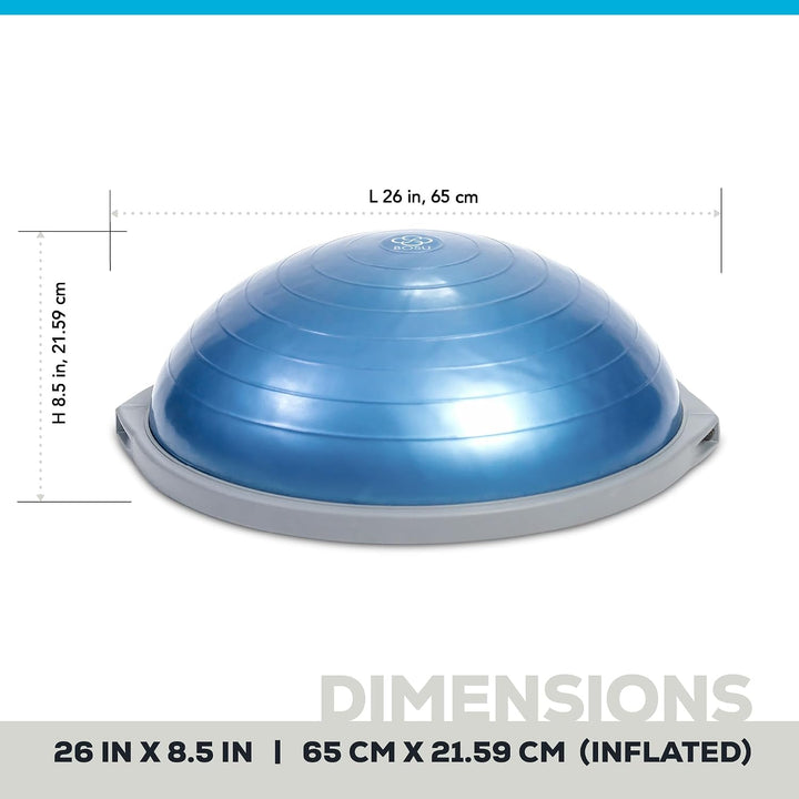 BOSU Pro Multifunktionaler Trainingsball für Zuhause, Fitnessstudio, Ganzkörper-Balance, Krafttraine