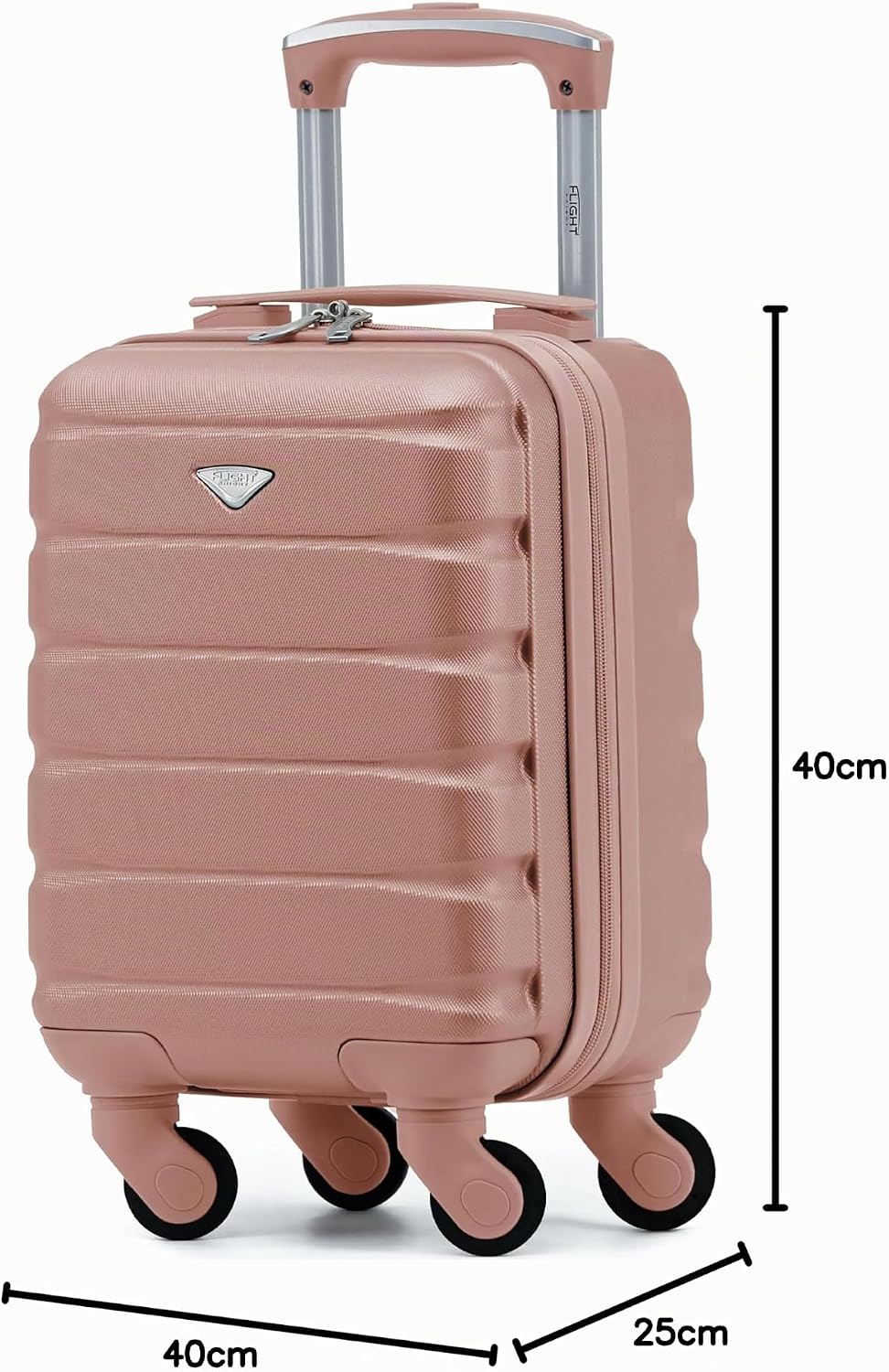 Flight Knight Leichte 4-Rad-abs-hartschalenkoffer Handgepack, Zugelassen Fur Uber 100 Fluggesellscha
