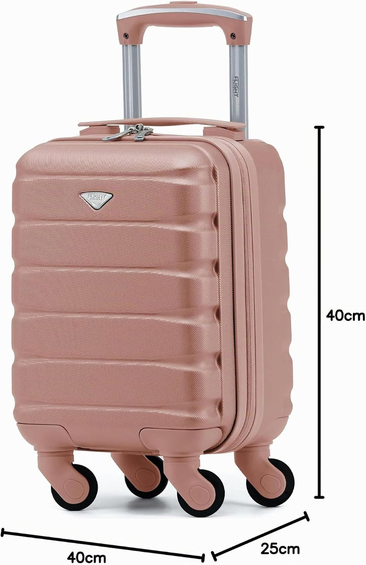 Flight Knight Leichte 4-Rad-abs-hartschalenkoffer Handgepack, Zugelassen Fur Uber 100 Fluggesellscha