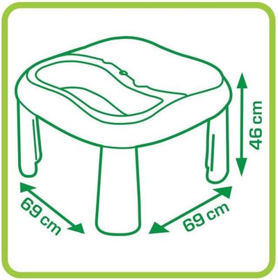 Smoby - Sand- und Wasserspieltisch - mit herausnehmbaren Wannen, inklusive Abdeckung und viel Zubehö