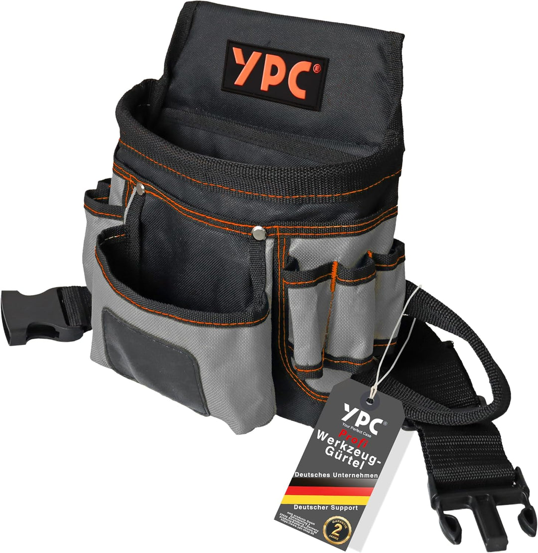 YPC Presto Werkzeug Gürteltasche XL – Werkzeuggürtel, Arbeitsgürtel, wasserfeste Werkzeugtasche mit
