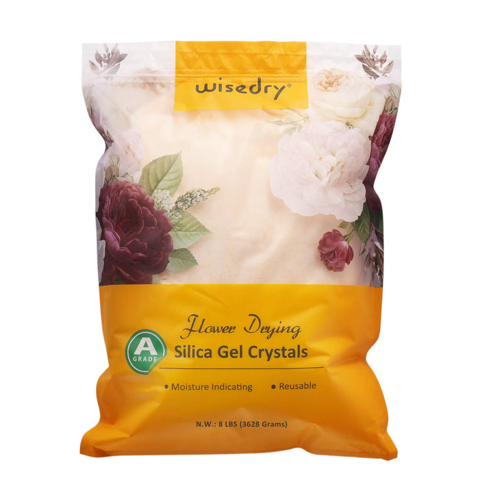 wisedry Kieselgel zum Trocknen von Blumen, 3,6 kg, feine Kristalle, Trockenmittel, wiederverwendbare