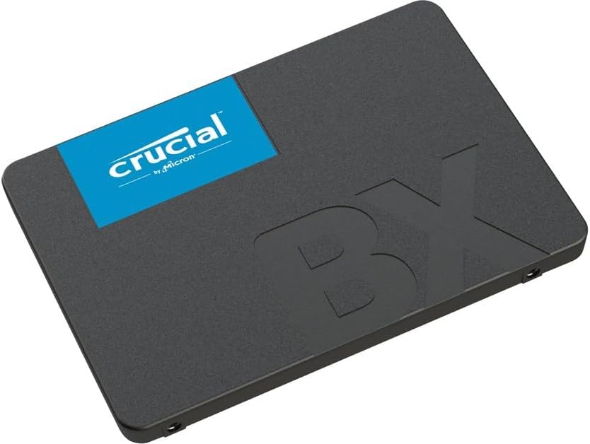 Crucial BX500 3D NAND SATA 2.5 Zoll SSD Drive, 500 GB, CT500BX500SSD1, schwarz 500 GB SSD, 500 GB SS