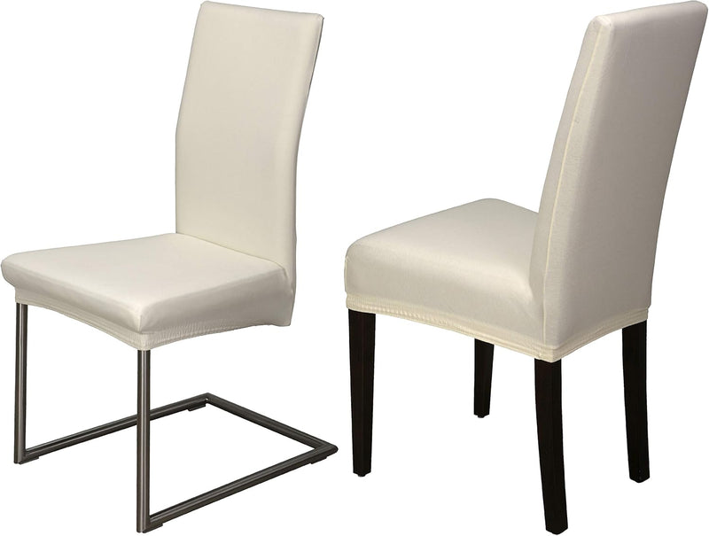 Staboos Stuhlhussen 6er Set - Hohe Elastizität - Stuhlbezug 6er Set - ÖKO TEX Zertifiziert (Creme) 6