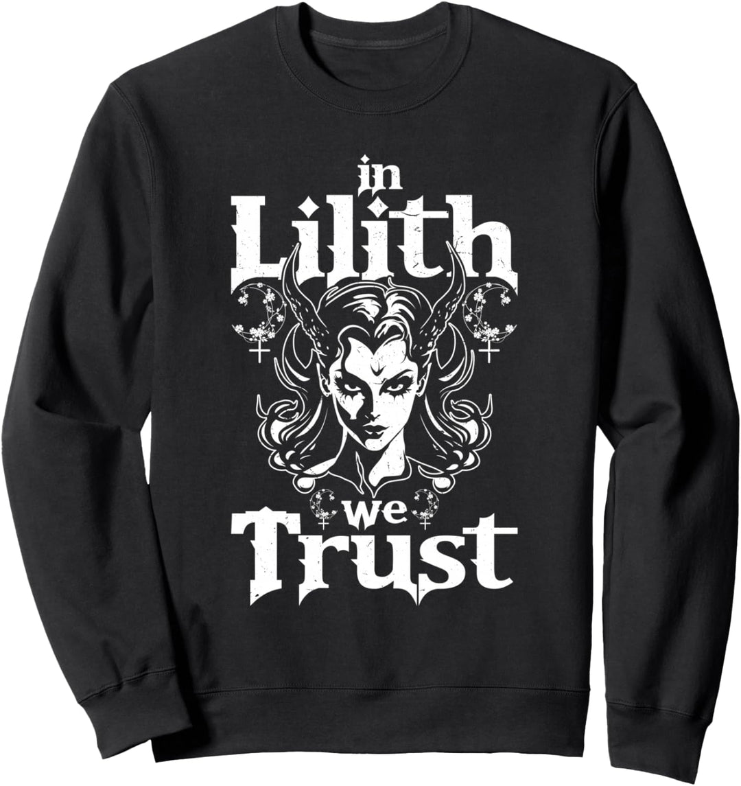 Lilith Dämon Gothic Mythologie Folklore Satanisch Dunkel Okkult Sweatshirt