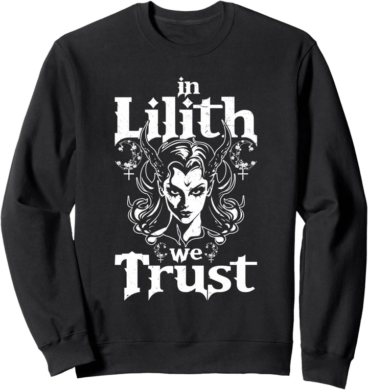 Lilith Dämon Gothic Mythologie Folklore Satanisch Dunkel Okkult Sweatshirt