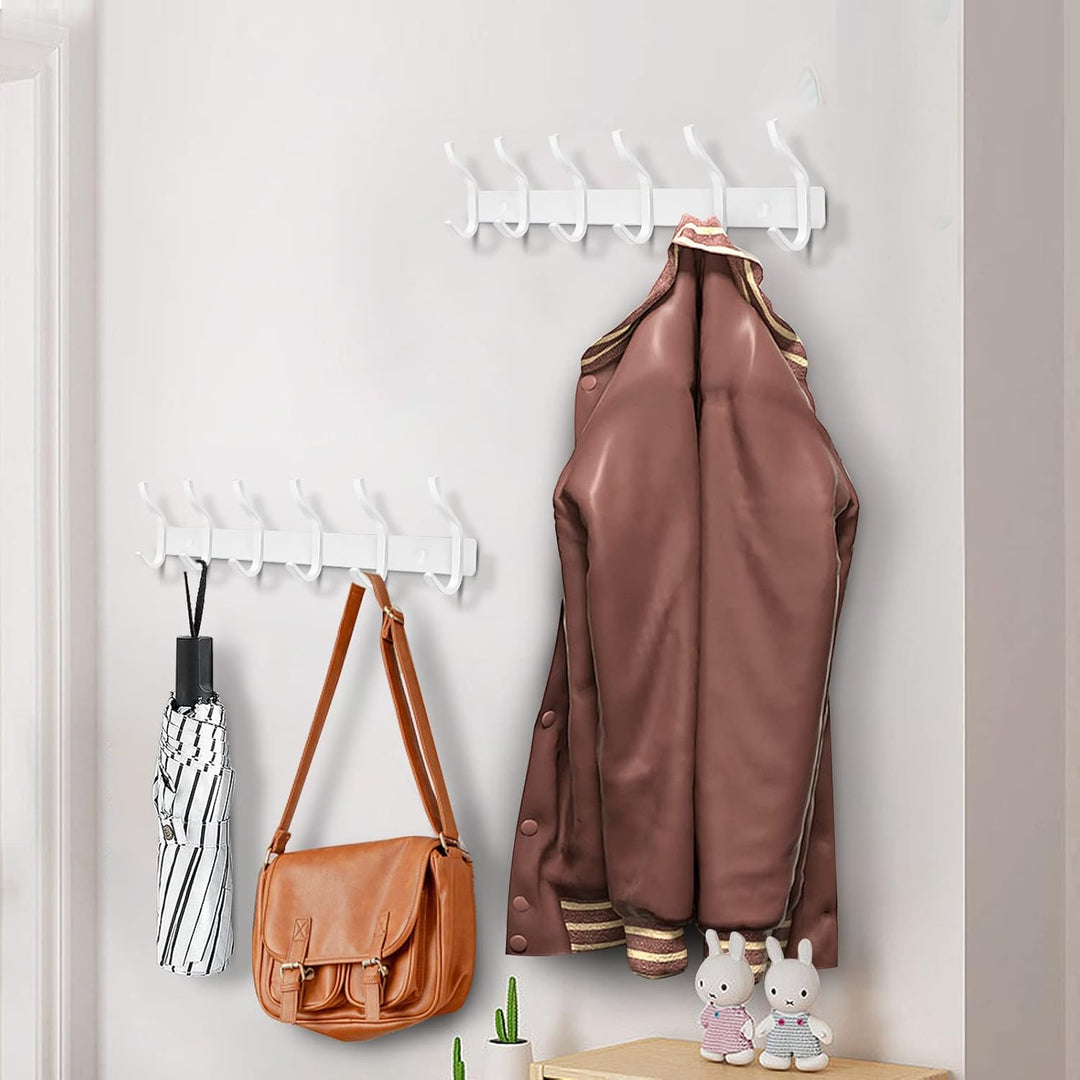 Garderobenhaken Edelstahl, Hakenleiste Kleiderhaken Wand mit 4 Haken, Garderobe Garderobenleiste Wan